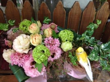 かわいい鳥さんシリーズです♪｜「フラワーブティック　ポンポンデイジー」　（大阪府堺市中区の花キューピット加盟店 花屋）のブログ